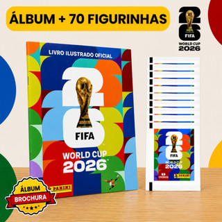 Álbum Copa Do Mundo Oficial Panini Fifa 2026 Capa Mole Brochura 112 Páginas Original Licenciado Coleção Futebol — foto 3 — Achou Levou Brasil