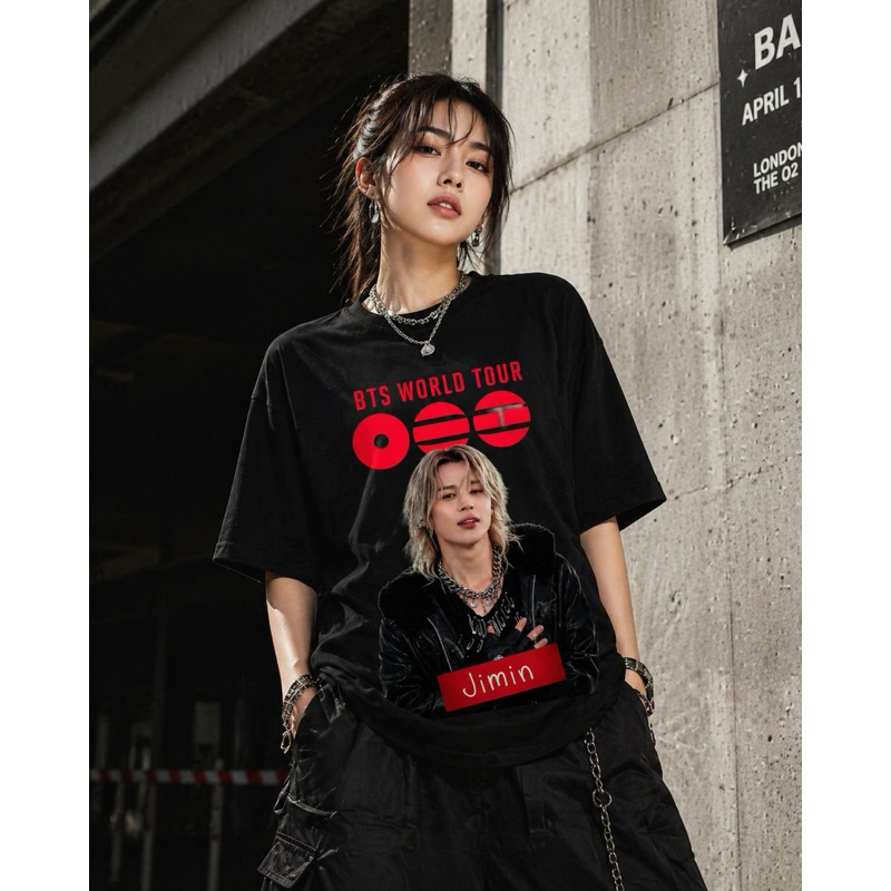 Camisetas JIMIN diversas BTS Oversized Streetwear Algodão