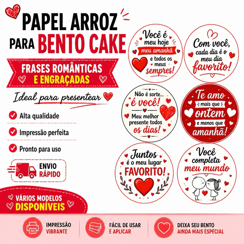 ENVIO RÁPIDO Kit 12 Papel de Arroz para Bento Cake Dia dos N