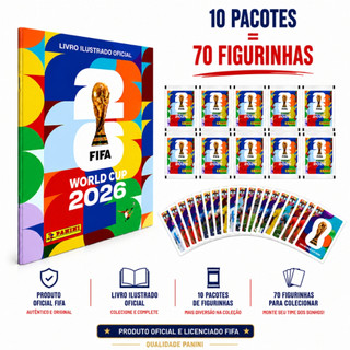 Álbum Oficial Copa Do Mundo 2026 Brochura + Figurinhas FIFA Original Futebol Colecionáveis — foto 5 — Achou Levou Brasil