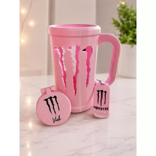Copo porta Lata 473ml Monster Energetico - com nome personalizado