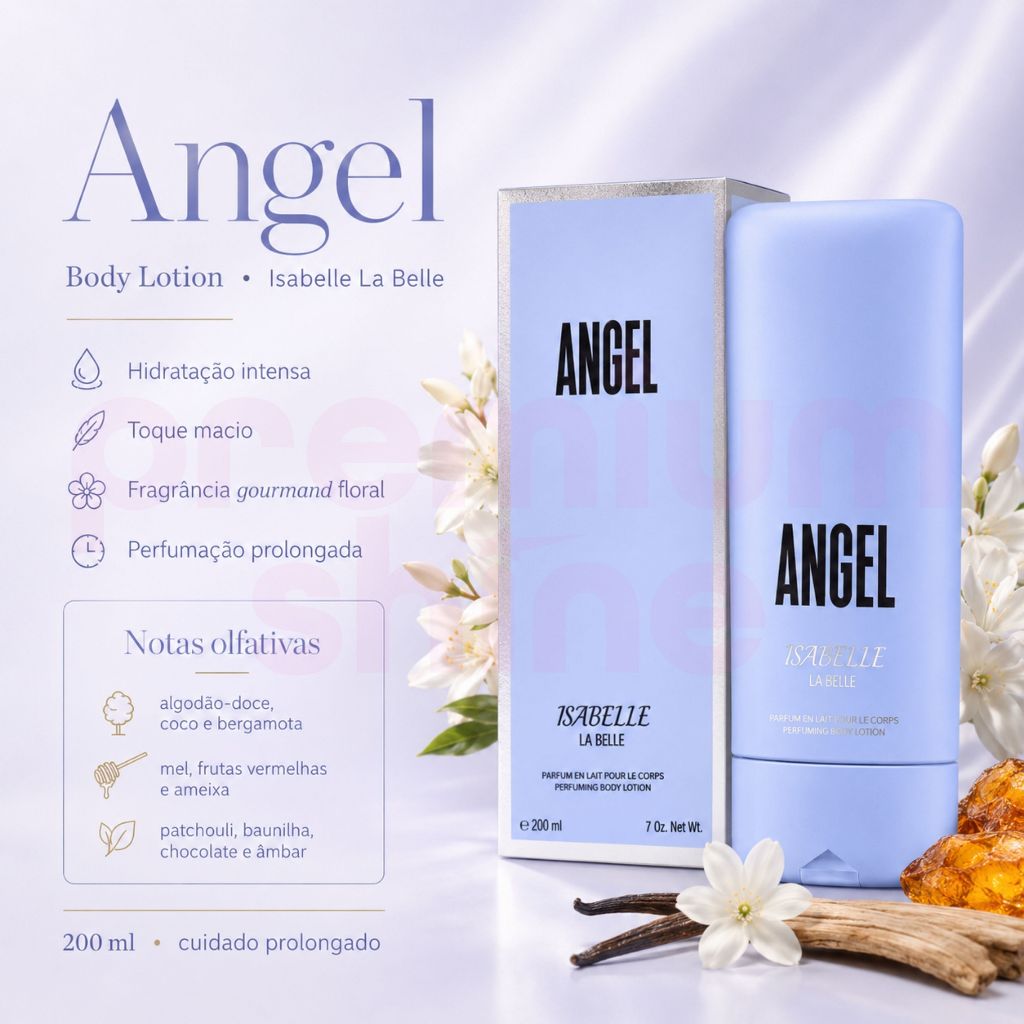 Creme Hidratante Corporal Angel Isabelle La belle 200ml | Shopee