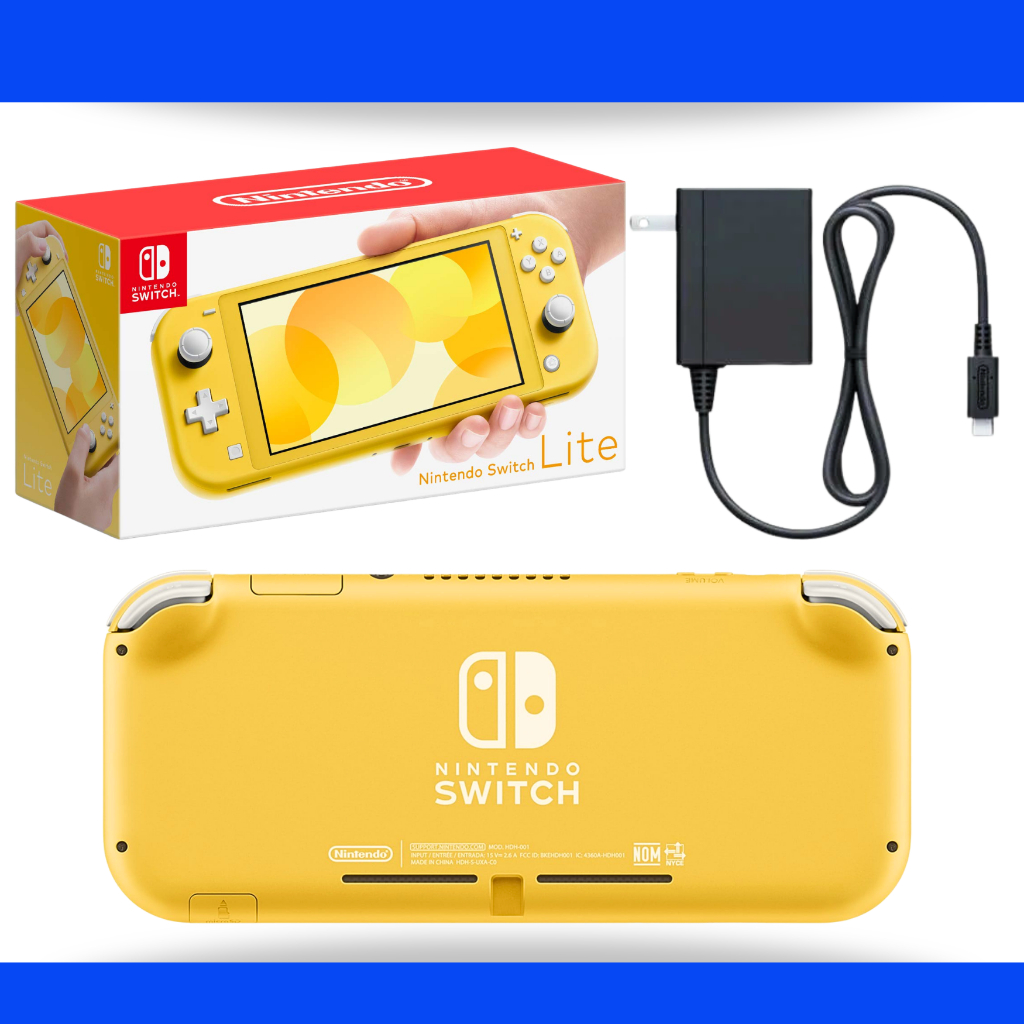 Nintendo Switch Lite Amarelo Portátil Desbloqueado SD 128GB com
