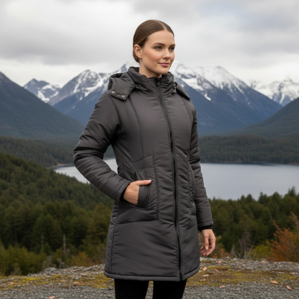 Sobretudo Casaco Feminino de Inverno Parka com Capuz Removível Punho ...