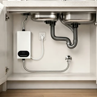 Aquecedor Elétrico de Água 8800W Instantâneo 110V/220V para Cozinha e Banheiro