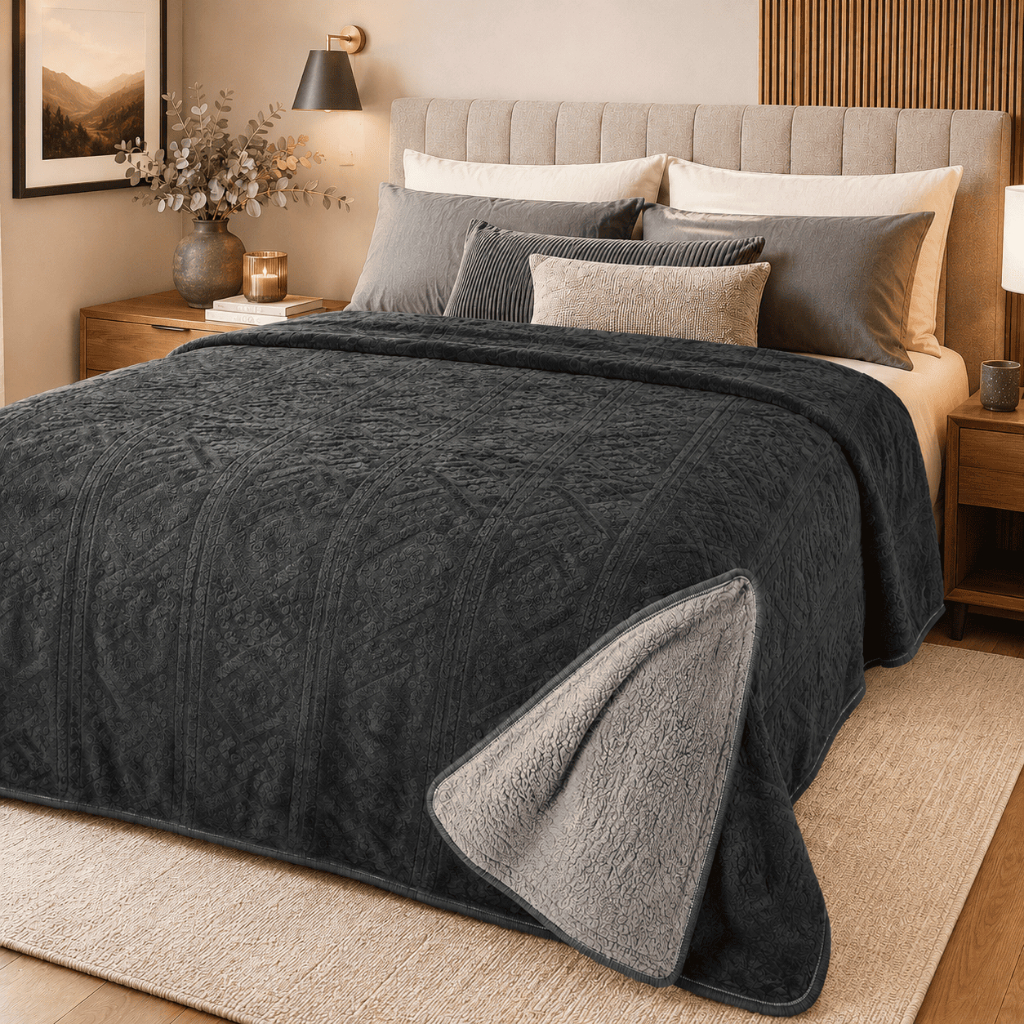 Cobertor Casal Dupla Face Sherpa 2,20 X 1,80 Mt Aveludada | Shopee