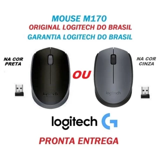Mouse Logitech M170 Preto ou Cinza Sem Fio Wireless Mini Usb Optico RC/Nano PC Mac Notebook laptop