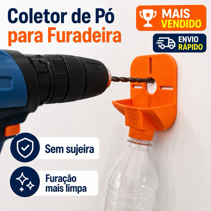 suporte parede furadeira coletor de pó para furadeira