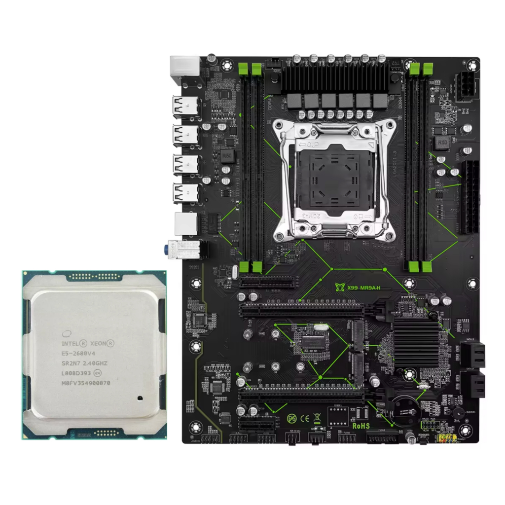 Kit Placa Mãe X99 + Processador Intel Xeon E5-2680 V4 OU 2670 V3
