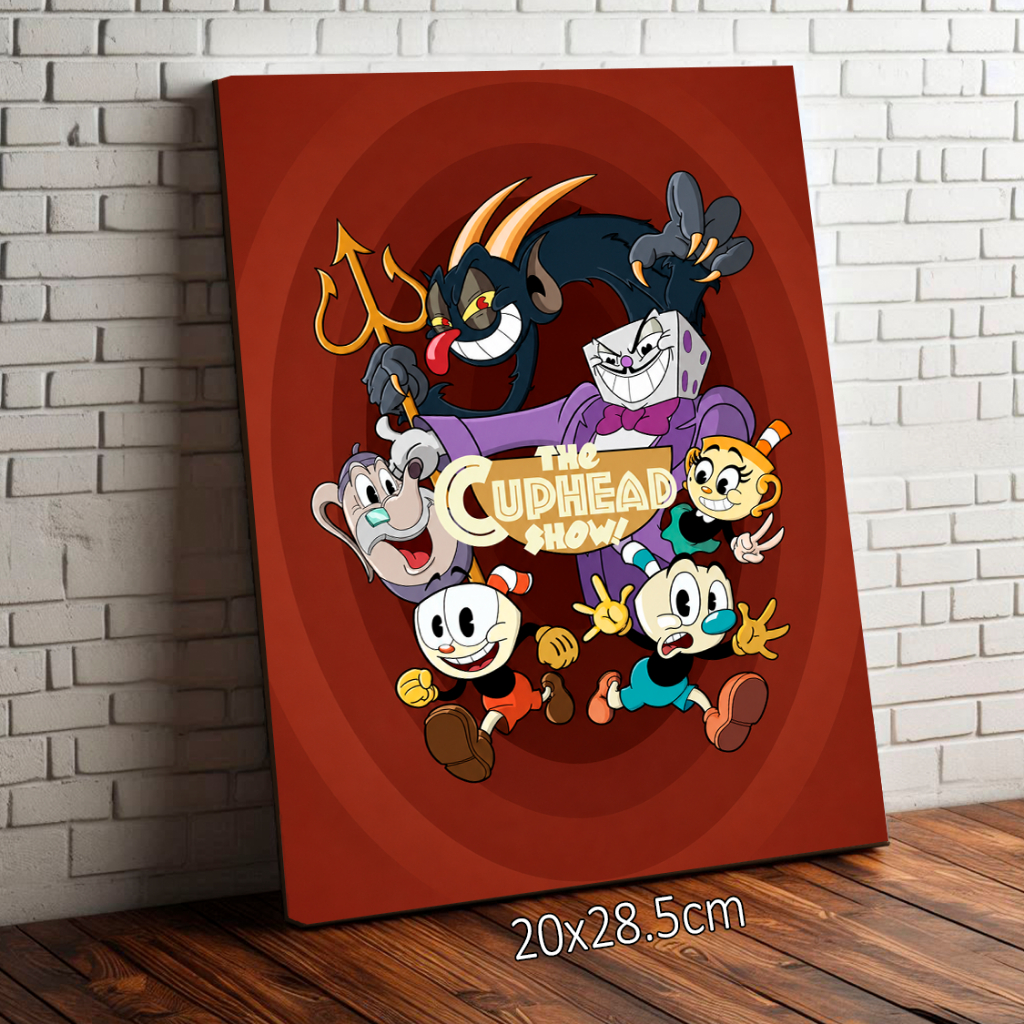 Placa Quadro Decorativo Cuphead Don't Deal With The Devil 20x28