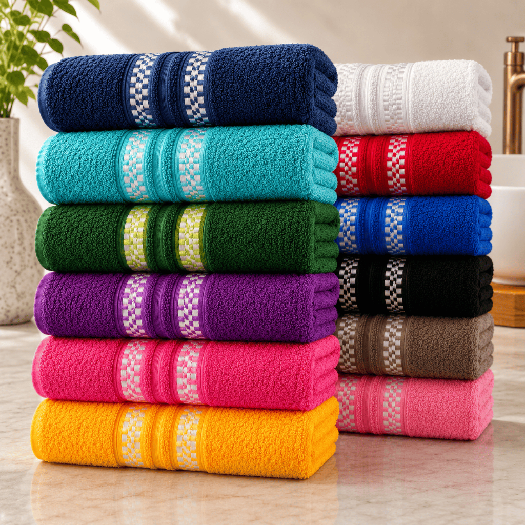 Kit Com 2 Toalha de Banho Banhão Grande Felpuda 74x1,50cm 100% Algodão Premium