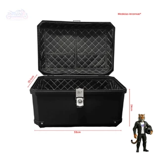 BAÚ BAULETO PLASTICO ABS TRASEIRO 70L UNIVERSAL PRETO