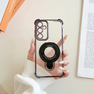 Capa Capinha Samsung S20 S21 S22 S23 FE PLUS ULTRA Transparente com Suporte Magnético Anti-impacto