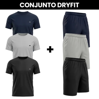 Conjunto 2 pçs Esportivo Dryfit Masculino Academia Corrida Treino LVF0248-CJ1
