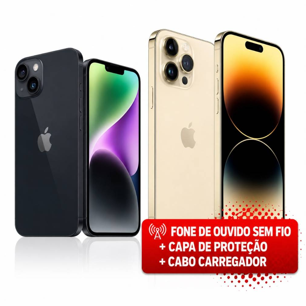iPhone 14 Plus: 6,7'' e 26 h de vídeo