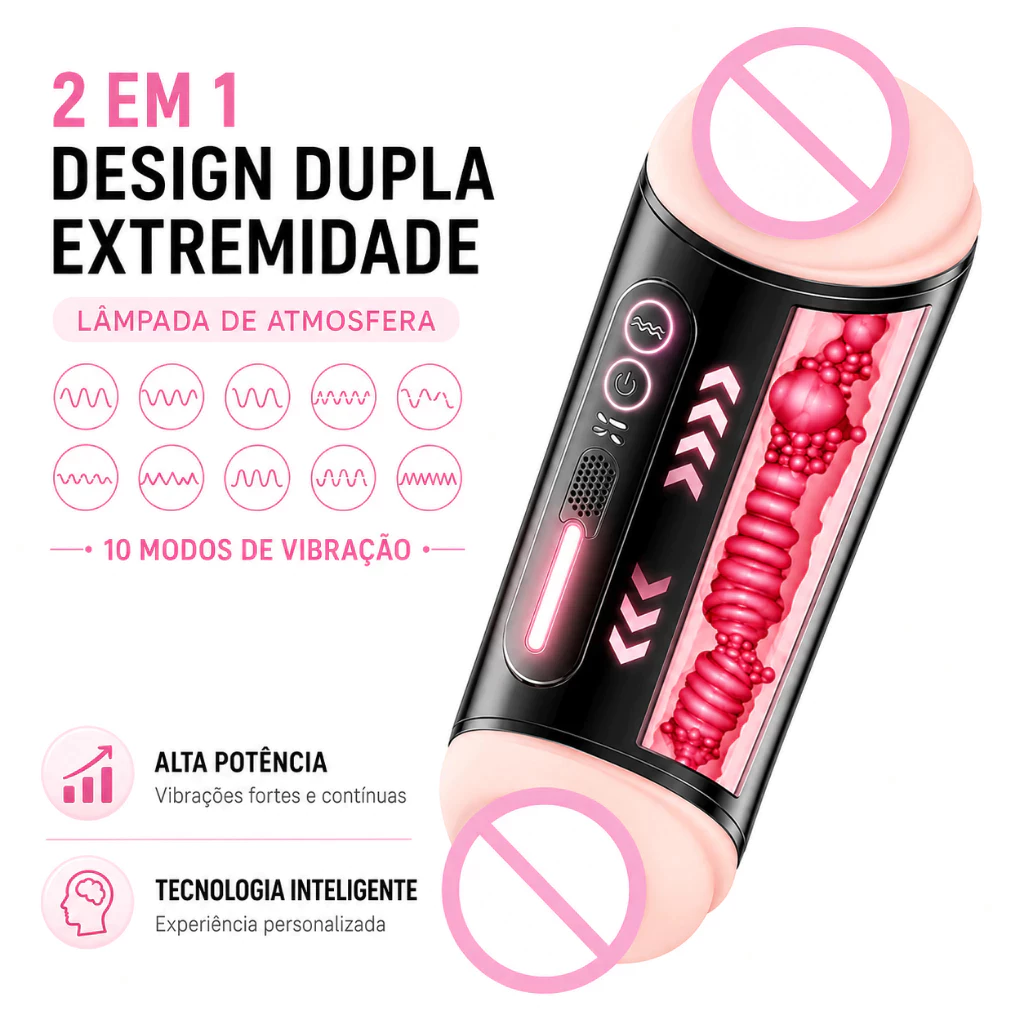 Masturbador masculino automático 2 en 1 con doble canal (boca y vagina) realista, equipado con funciones de gemidos integrados y vibración para una experiencia multisensorial inigualable.