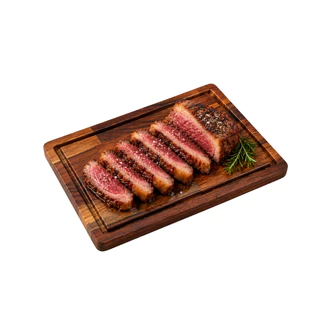 Tábua Churrasco Madeira Teca 28x18cm Corte E Servir Premium