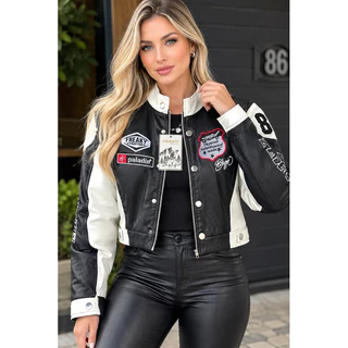 Jaqueta Feminina Ride 86 | Estilosa e Moderna | Jaqueta de Motoquiero