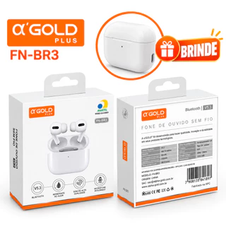 Fone de Ouvido Sem Fio Portátil A’ Gold Bluetooth 5.4 TWS In-ear Portátil Com Microfone Bateria Longa Duração