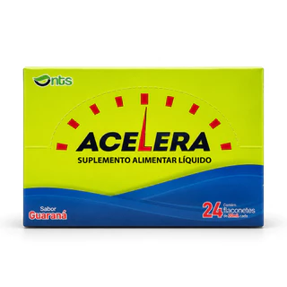 Acelera Energético Natural de Guaraná com Cafeína 24 Flaconetes de 20ml