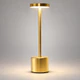 Luminária de Mesa Abajur Cabeceira Escrivaninha LED 3 em 1 Recarregável Tipo C Preto Cromado Dourado