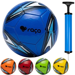 Bola De Futebol Campo N 5 + Bomba de Encher Com o Bico