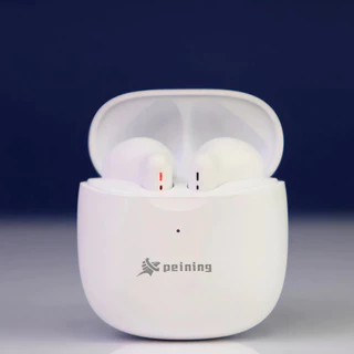 Fone de Ouvido Bluetooth TWS Peining PEI-P9001 | Resistente à Água preto e branco