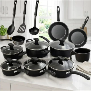 Jogo Panelas 13 Peças Antiaderente Kit Frigideira Caçarola Cozinha Conjunto Completo em Oferta na Shopee