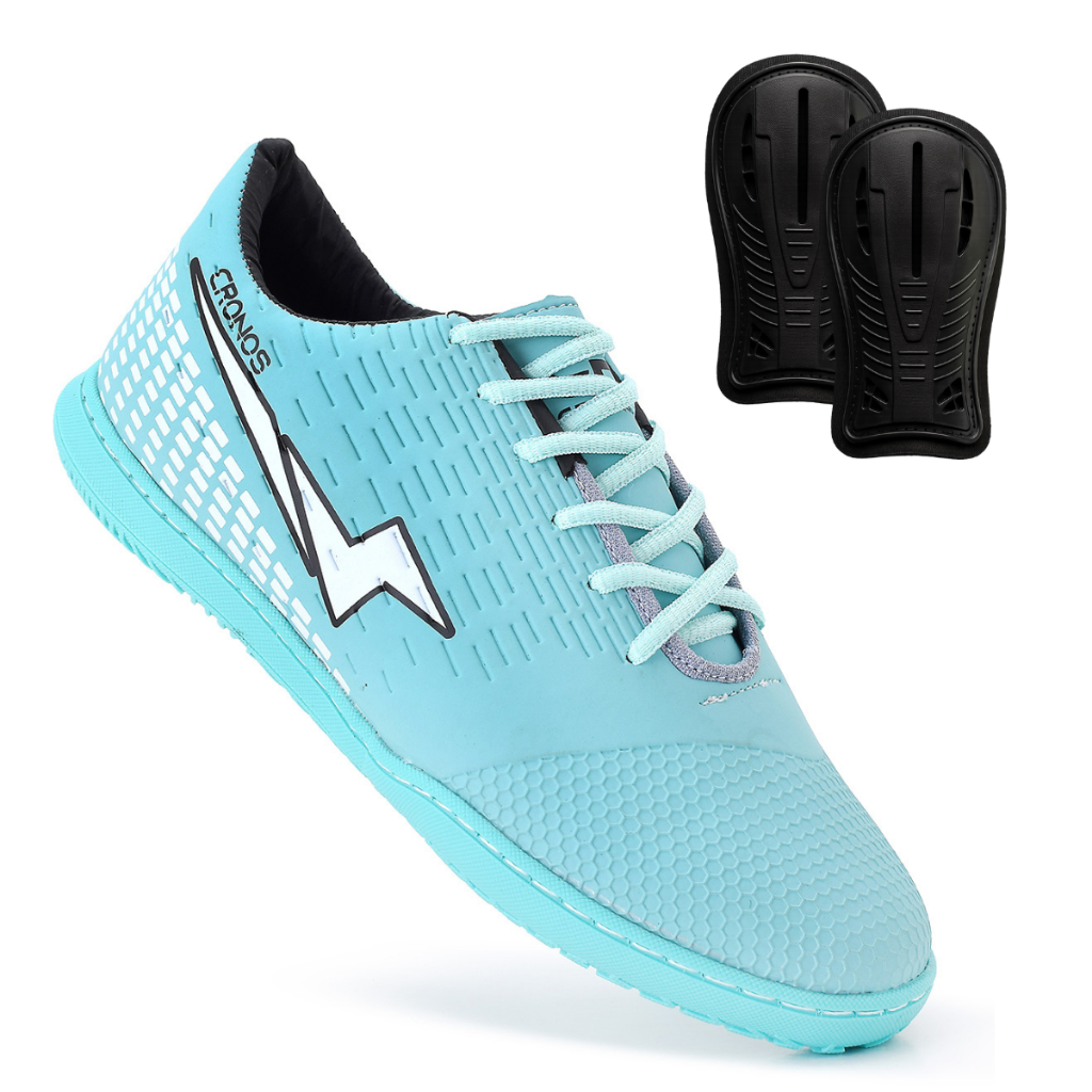 Chuteira Futsal Cronos Dynamics Profissional + Caneleira Grátis