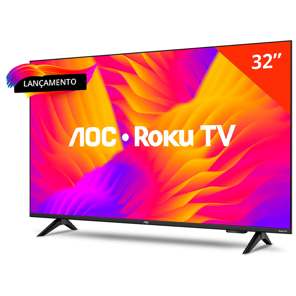Smart Tv AOC 32" LED HD 32S5155/78G Roku Wifi HDMI Dolby Audio