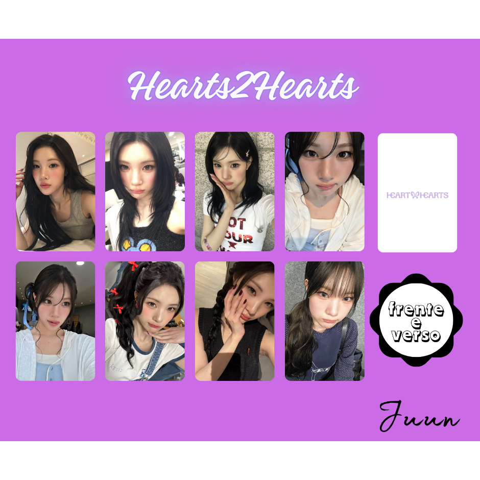 Kpop - Photocards com verso Fanmade HEARTS2HEARTS - H2H - Carmen