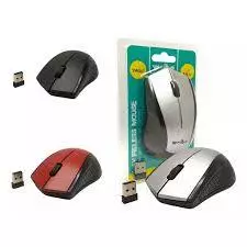Mouse Sem Fio Wireless Weibo 2.4Ghz USB Receptor PC Notebook Desktop Cores Preto Prata Vermelho Envio Imediato
