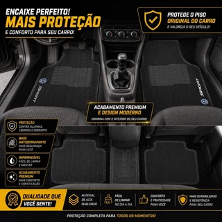 Jogo de Tapete Automotivo 5 Peças Alta Qualidade