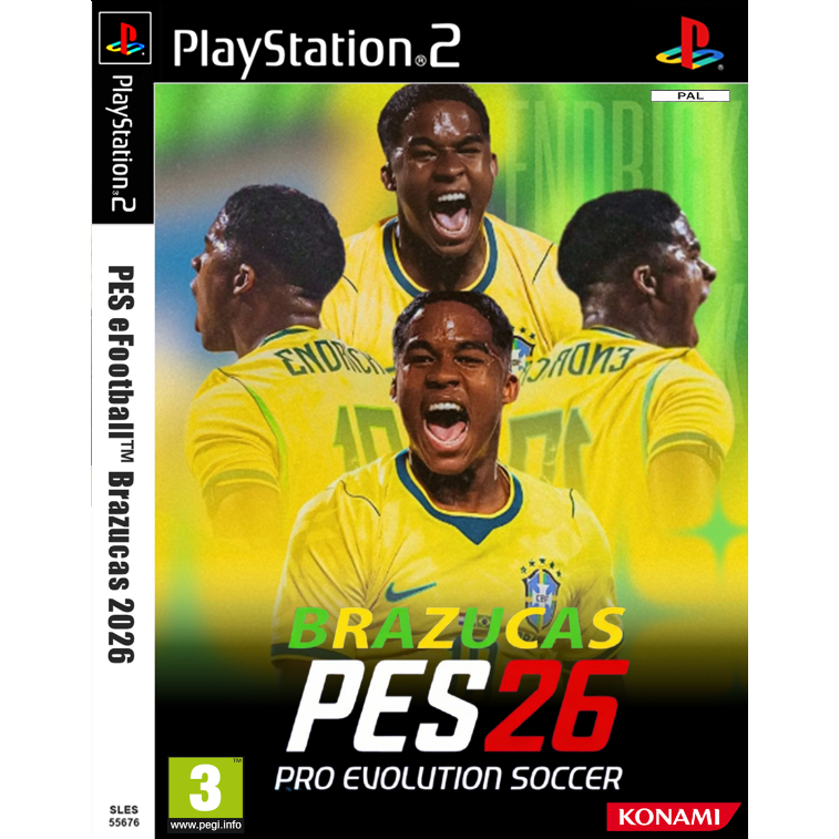 ペスです。 PES Brazucas 2026 | PS2 – Atualizado | Shopee Brasil