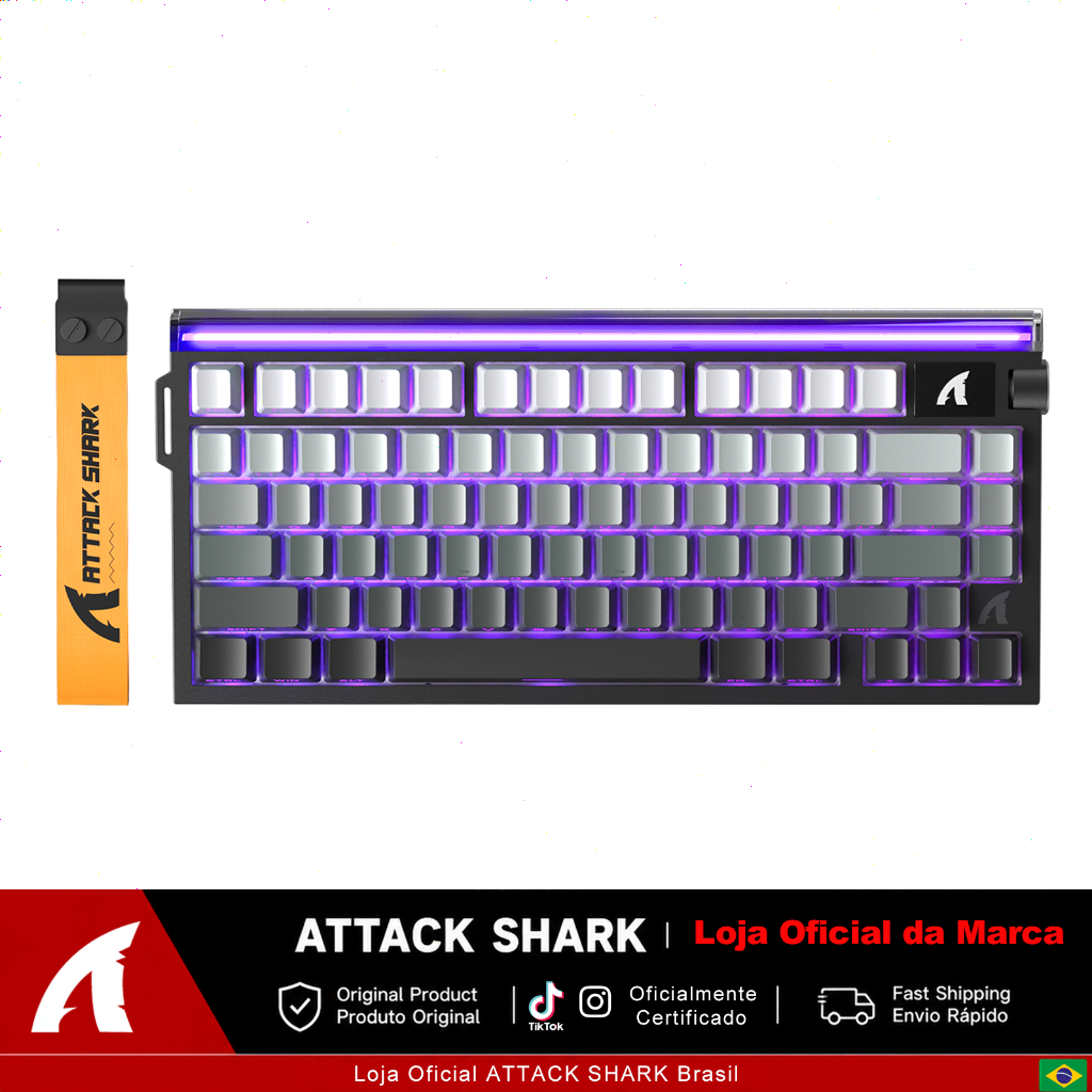 Teclado Mecanico Mancer Shade MK3, Rainbow, Switch Huano Vermelho