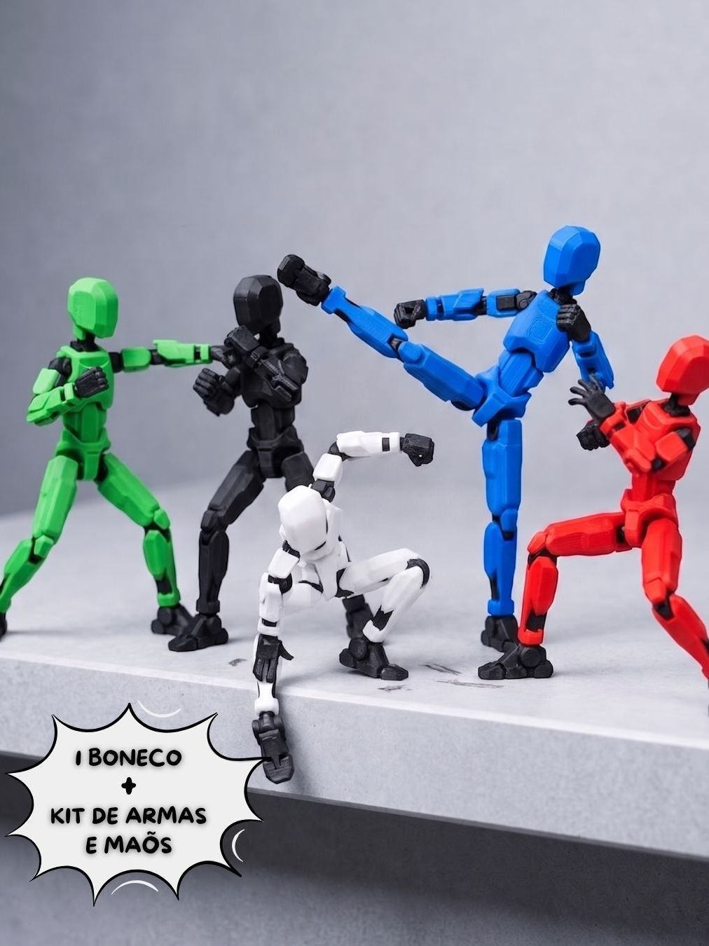 Boneco Dummy Articulado com Acessórios