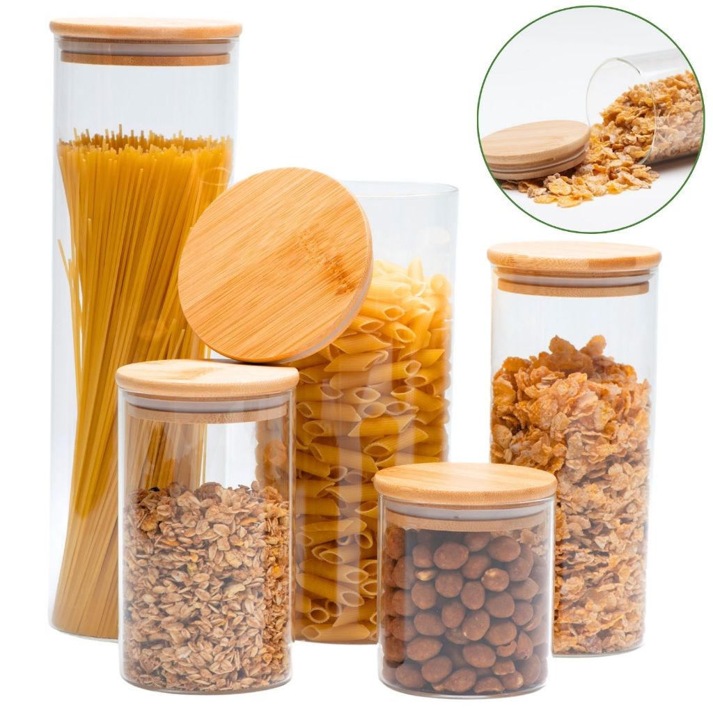 Kit Potes de Vidro Hermético