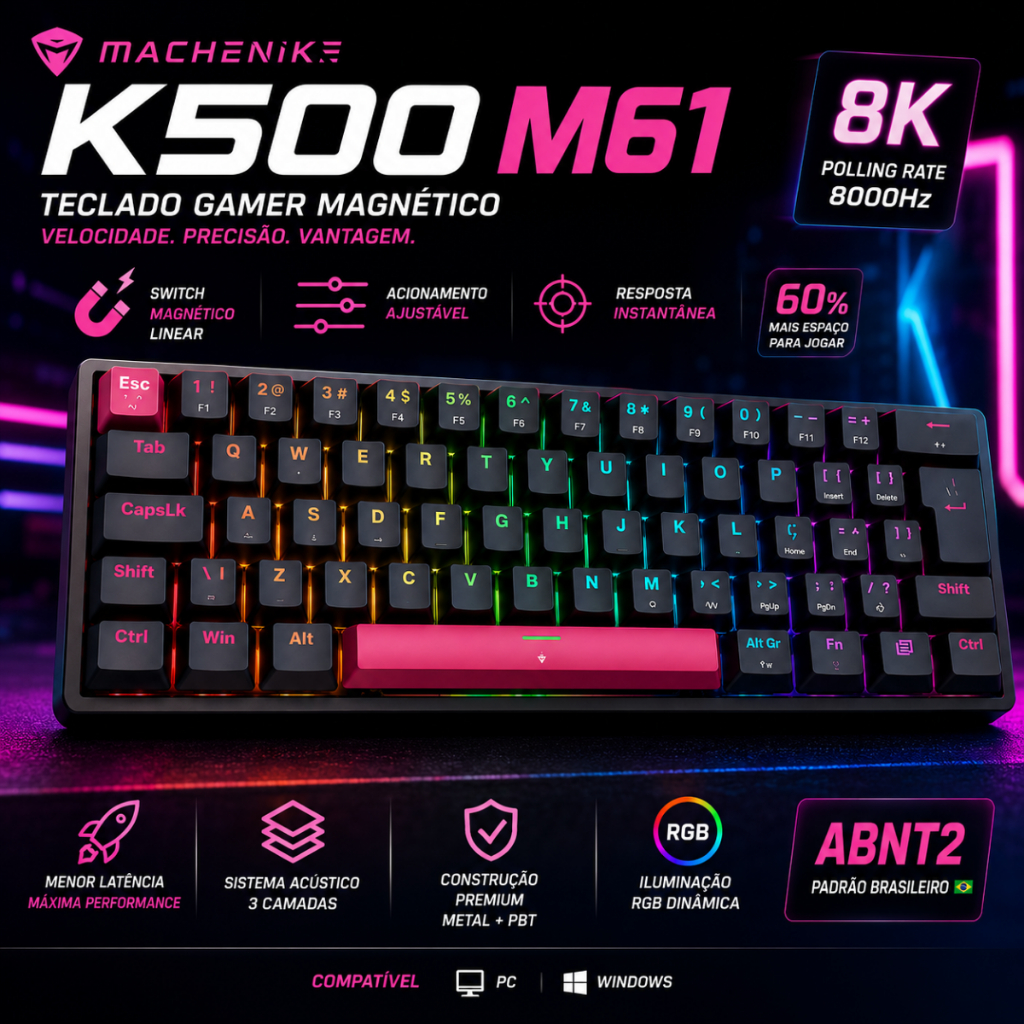 machenike k500 em Promoção na Shopee Brasil 2026