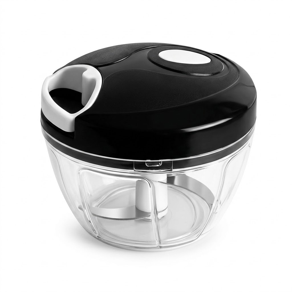 Processador de Alimentos Manual 500ml com 3 Lâminas Triturad
