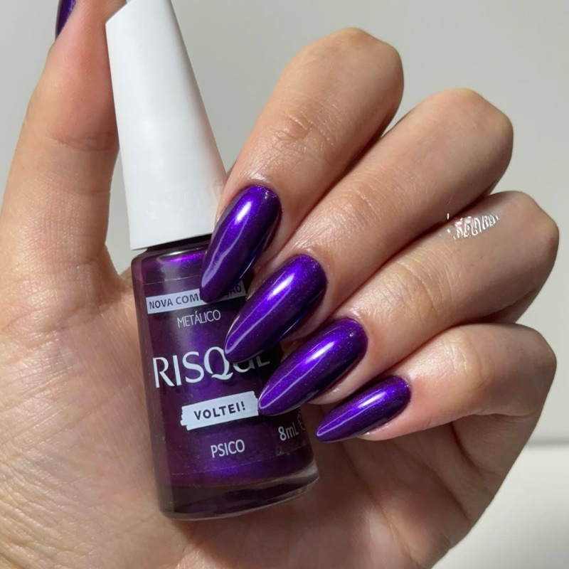 Esmalte Risqué Voltei Psico Metálico Hipoalergenico | Shopee Brasil
