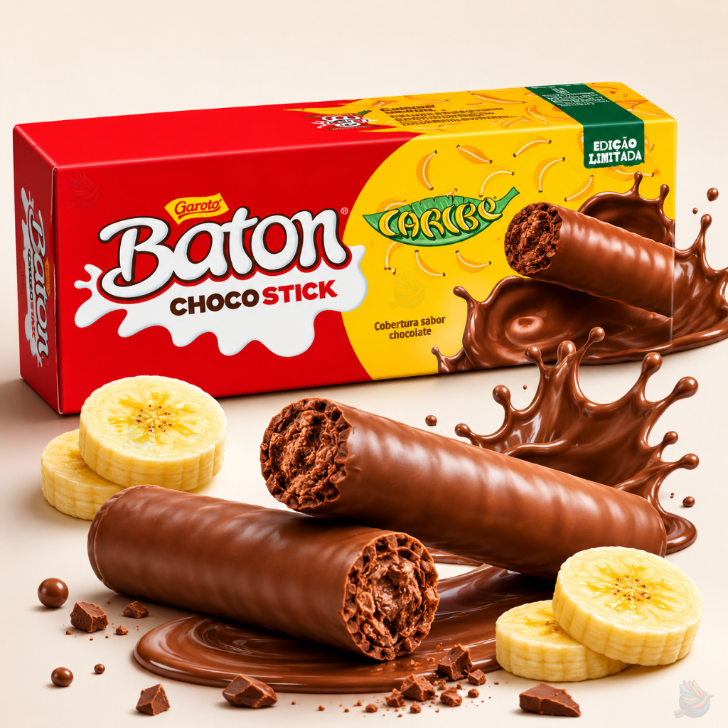 Chocolate Baton Choco Stick Caribe 12un - Novidade | Shopee Brasil