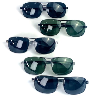 Óculos De Sol Masculino Polarizado Metal Quadrado