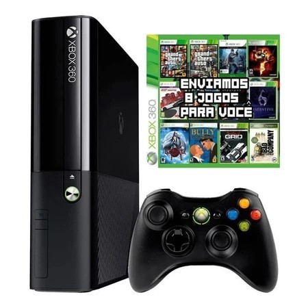Xbox 360 Slim ou Super Slim 4GB (DESTRAVADO) - Microsoft