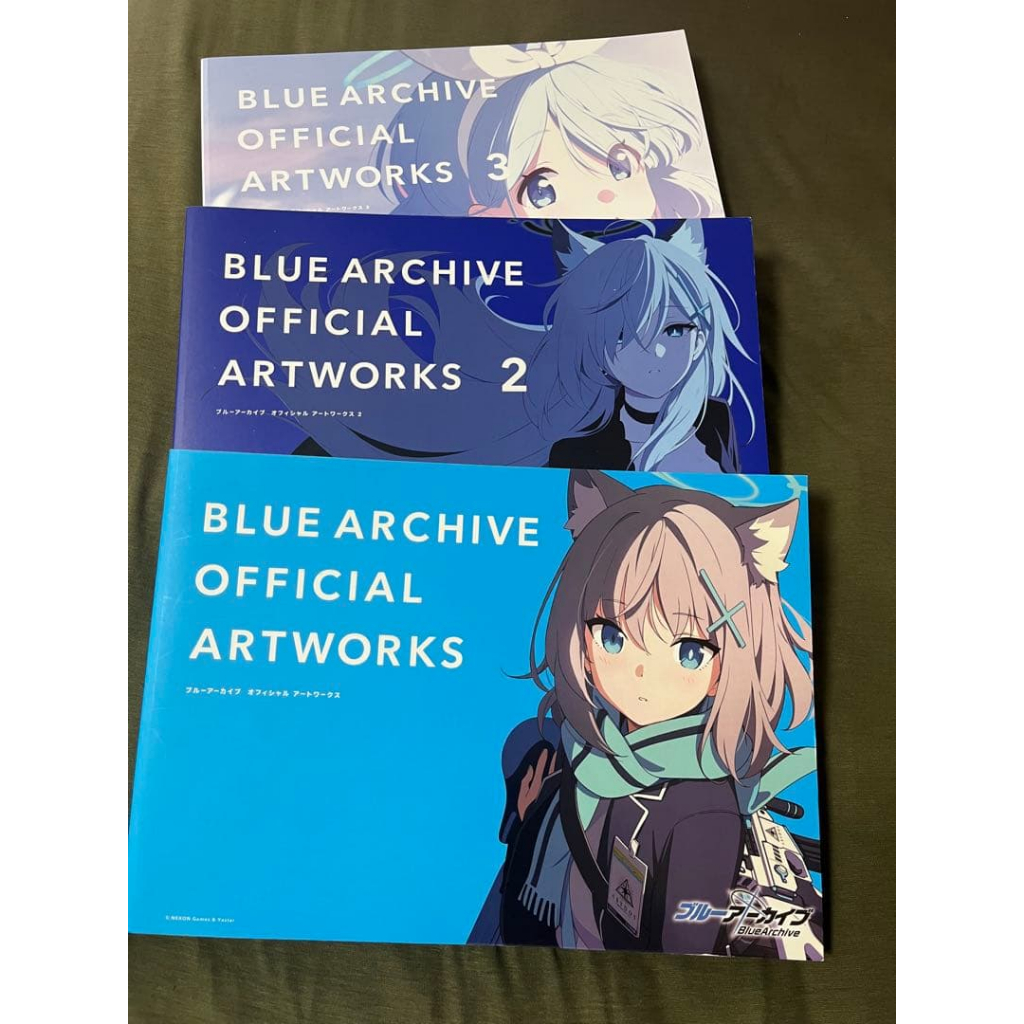 BLUE ARCHIVE OFFICIAL ARTWORKS 1〜3 Blue Archive Official Artworks Vol.1~3 (Artbook em Japonês