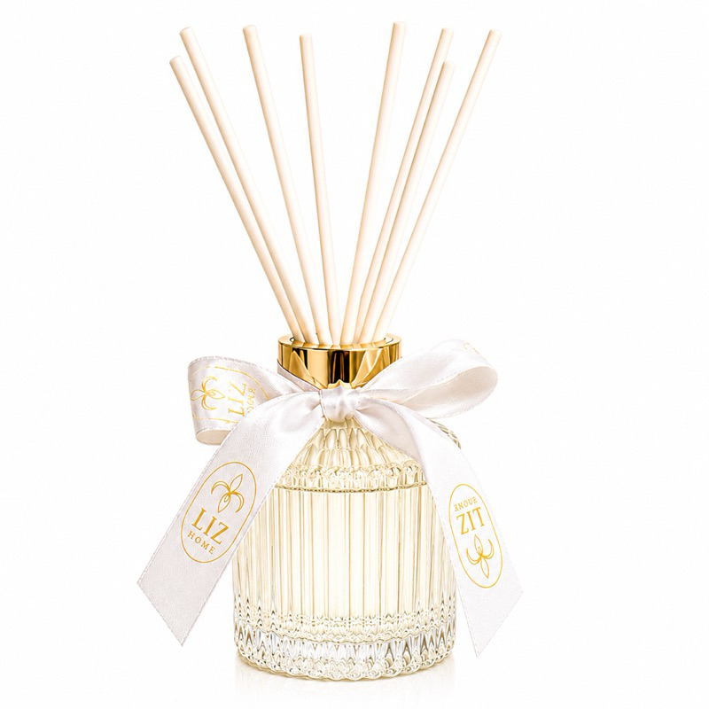 Difusor de Perfume Luxo Liz Aromas 250ml - Aromatizador de Ambientes em Vidro Premium com Varetas