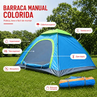 Barraca Camping 2 Lugares Monta Acampar