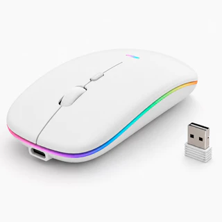 Mouse Sem Fio Recarregável Bluetooth E-1300 Pro Branco