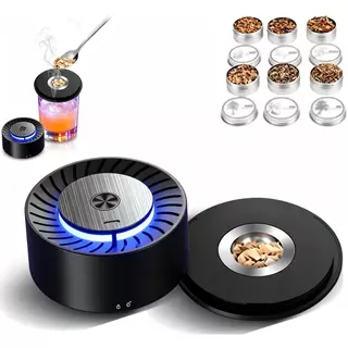 Kit De Defumador De Uísque Elétrico Recarregável De 6 Sabores para bartenders domésticos bares