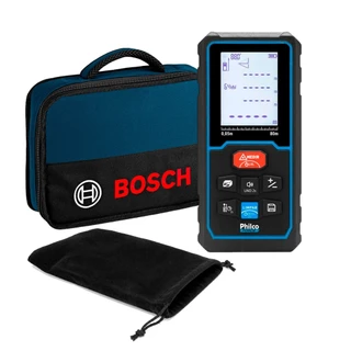 Trena A Laser Philco Digital 80m Profissional + Bolsa Bosch Para Transporte Multiuso
