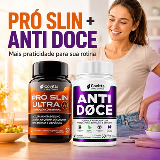 Kit Termogênico Pró Ultra + Anti Doce Psyllium Spirulina Quitosana Cromo 120 Cápsulas